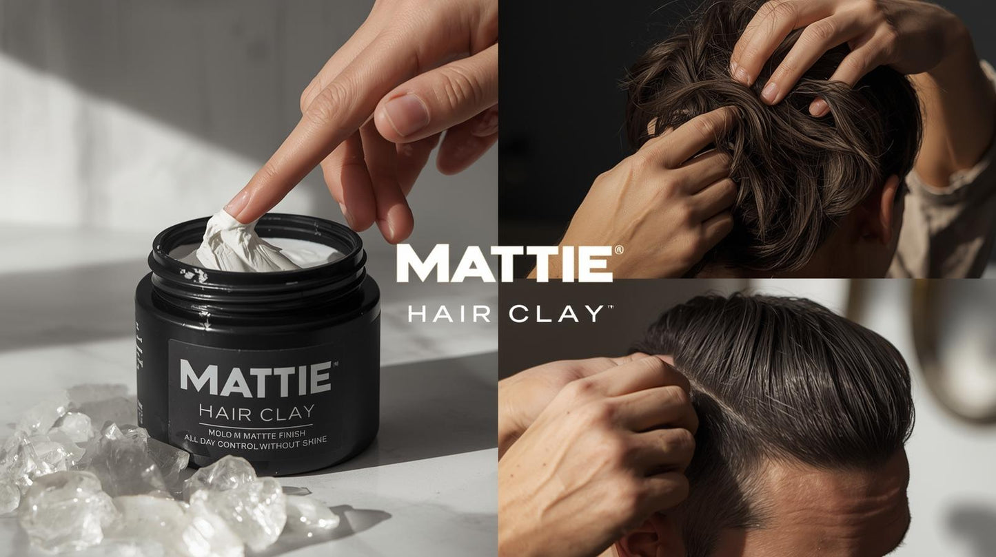 Mattie Hair Clay — Medium Hold • Matte Finish